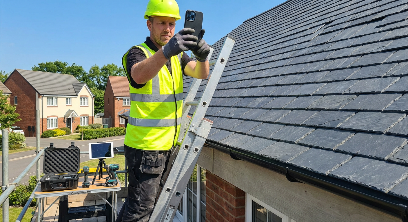 Google Business Profile listing for roofers, boosting local SEO visibility in 2026.