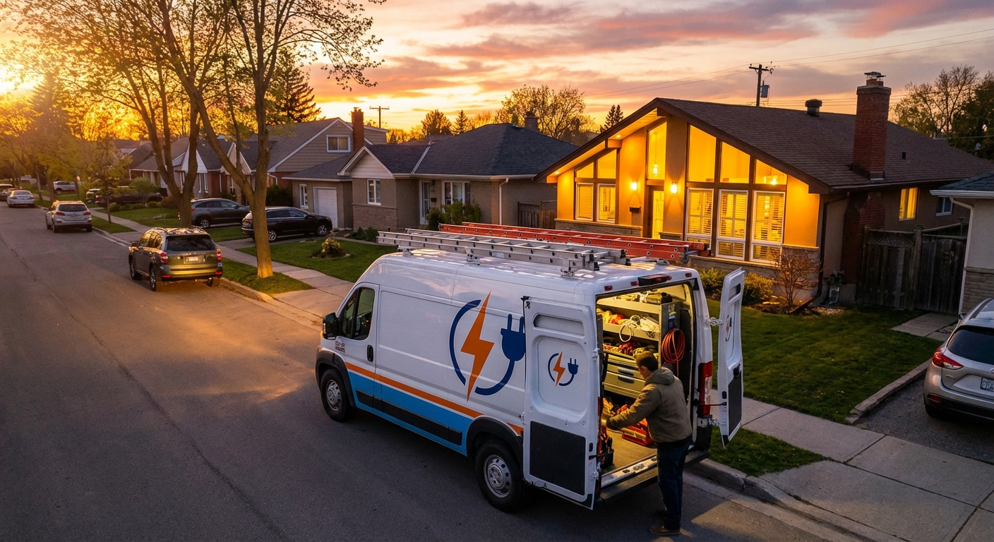 Electrician's Google Business Profile listing optimized for local search visibility.